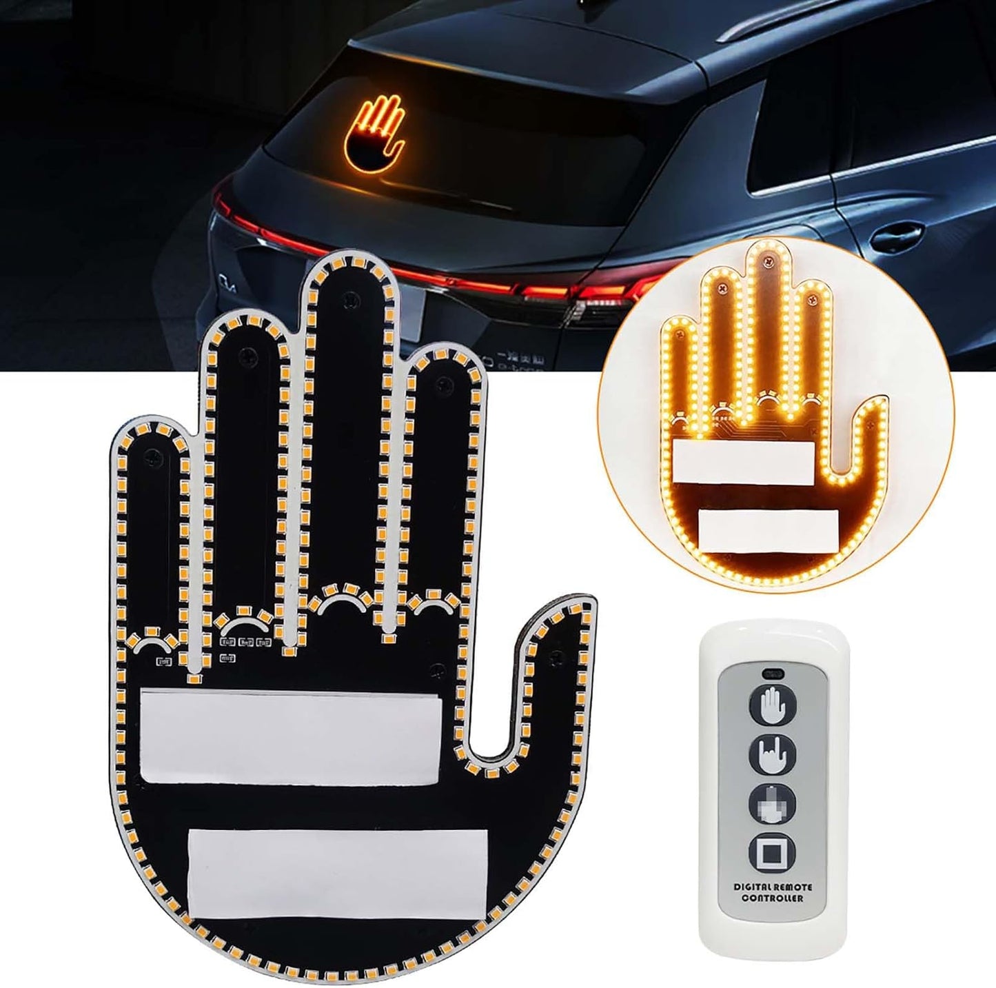SEÑAL MANO LED PARA AUTOS