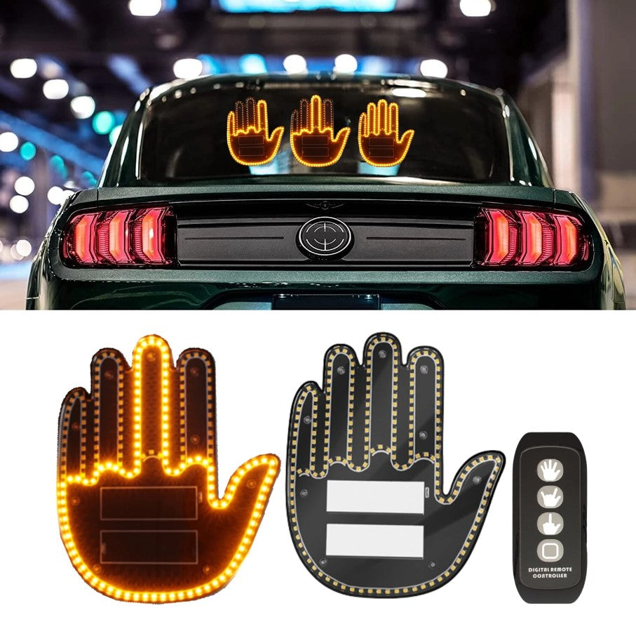 SEÑAL MANO LED PARA AUTOS