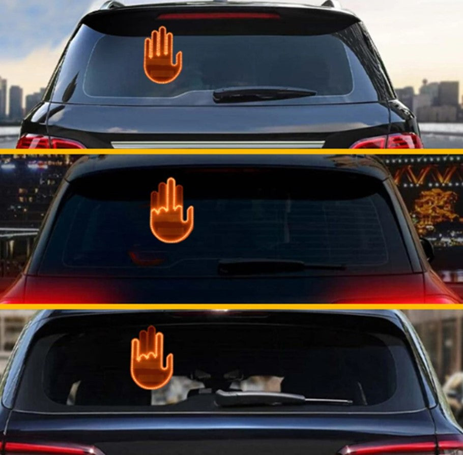 SEÑAL MANO LED PARA AUTOS