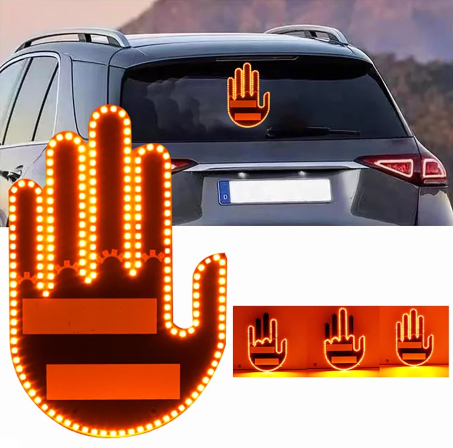 SEÑAL MANO LED PARA AUTOS