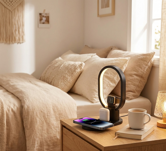 BASE CARGADOR INALAMBRICO 4X1